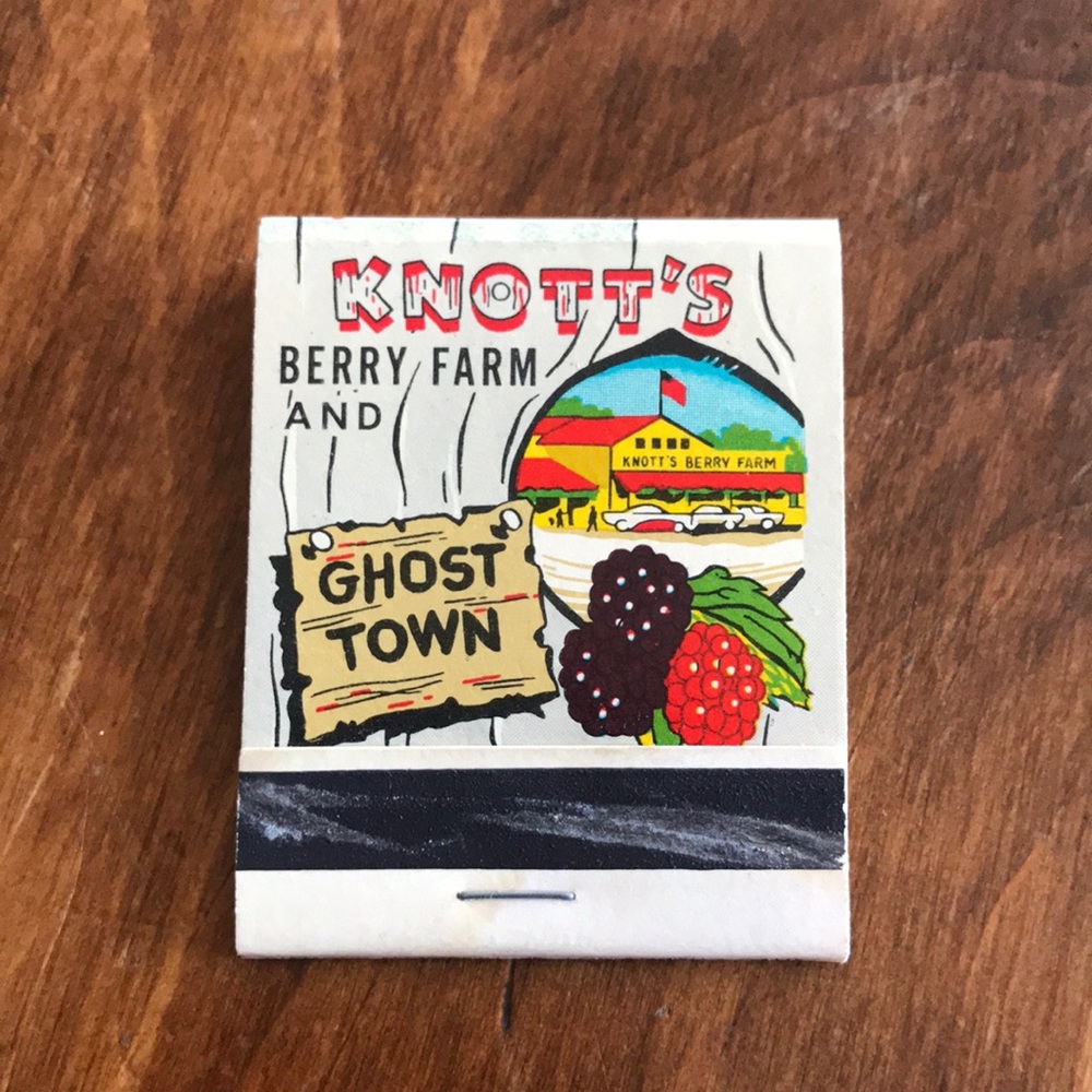 Vintage Matchbook Knotts Berry Farm & Ghost Town